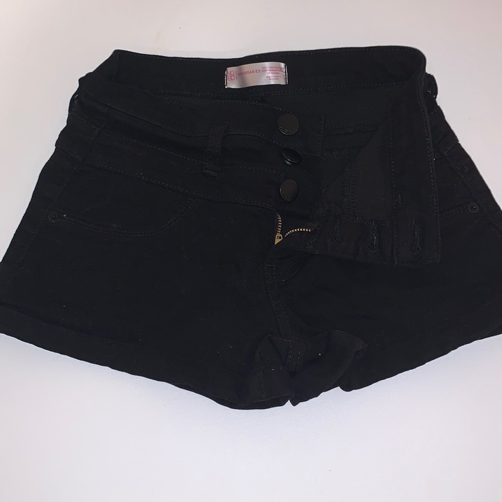 Black Jean Shorts